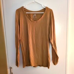 Women's Tan Long Sleeve Top